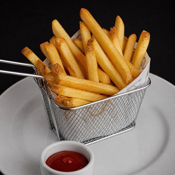 Crispy seasoned french fries
